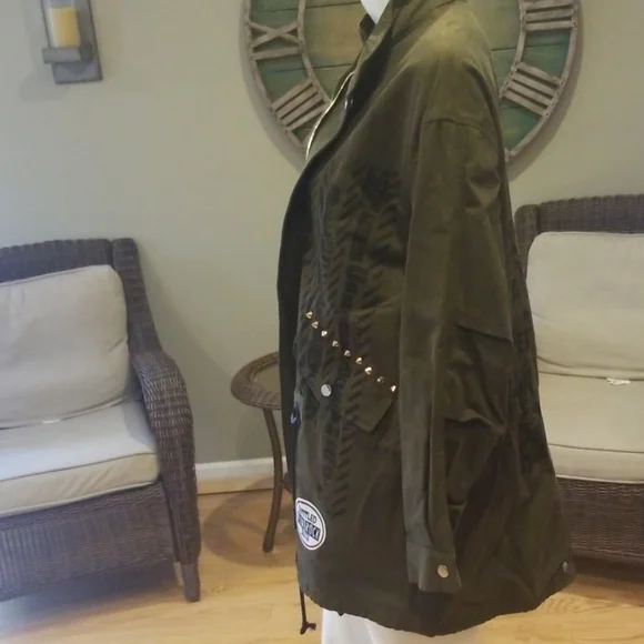 Zara parka with punk detail